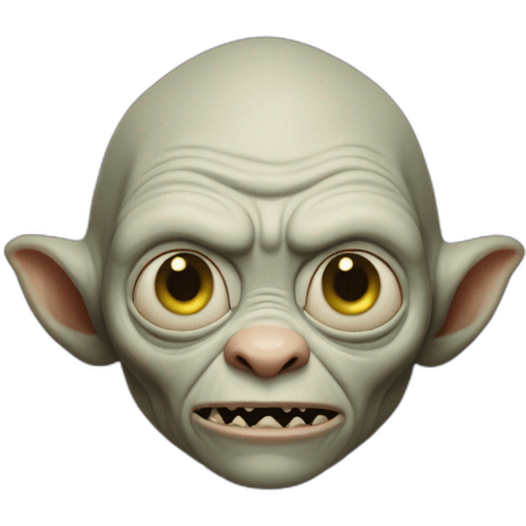 Gollum like creature emoji