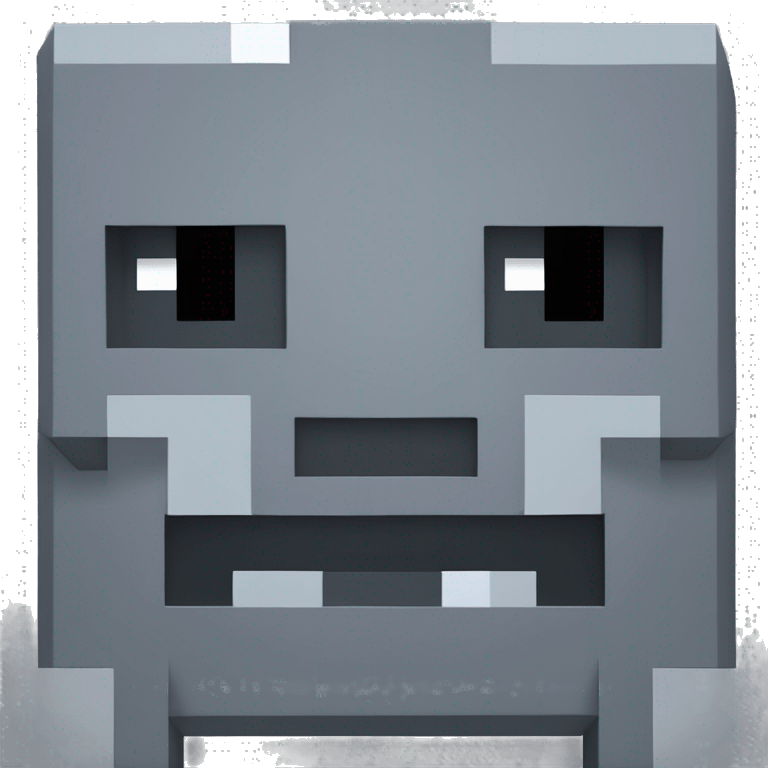 minecraft gray creeper of bedrock emoji