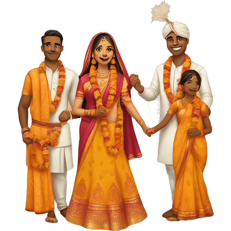 indian hindu wedding haldi ceremony emoji