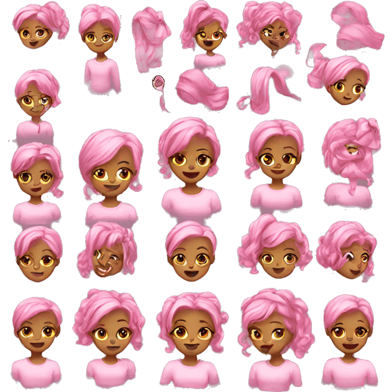 pink girly emojis  emoji