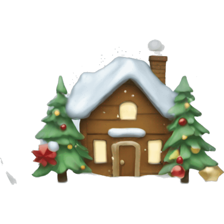 Christmas snow globe  emoji