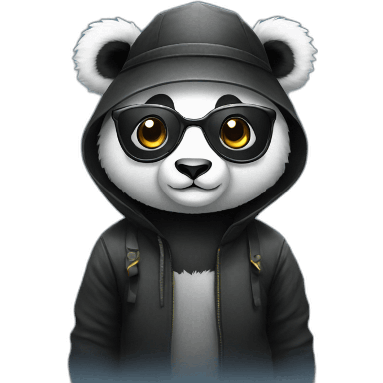 panda avec lunette emoji