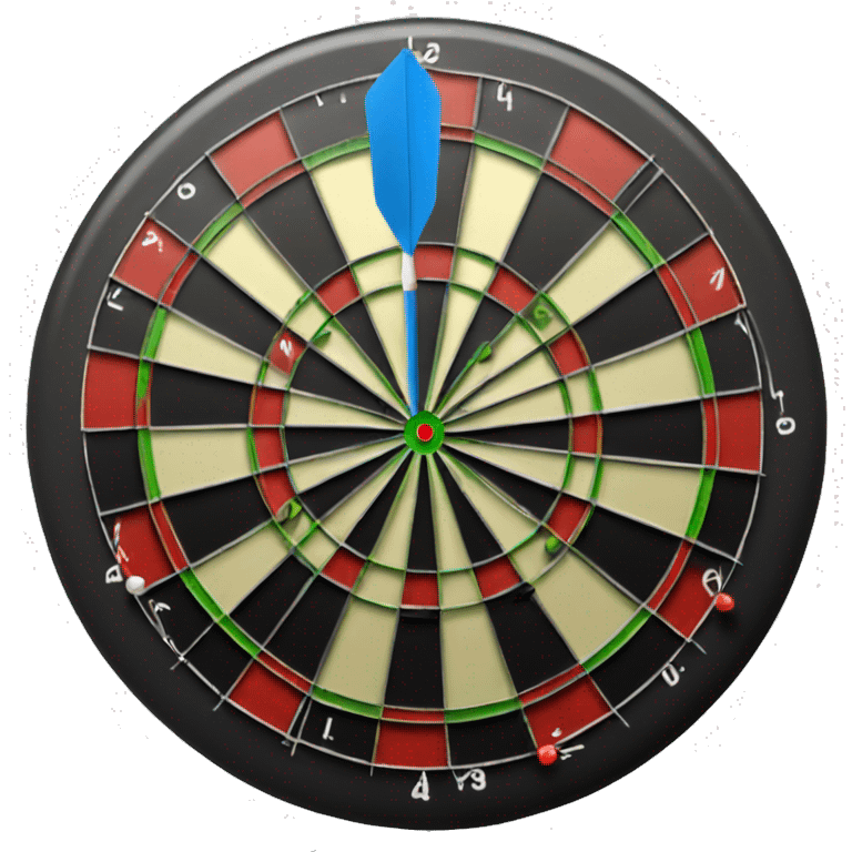 darts with dart in bullseye emoji