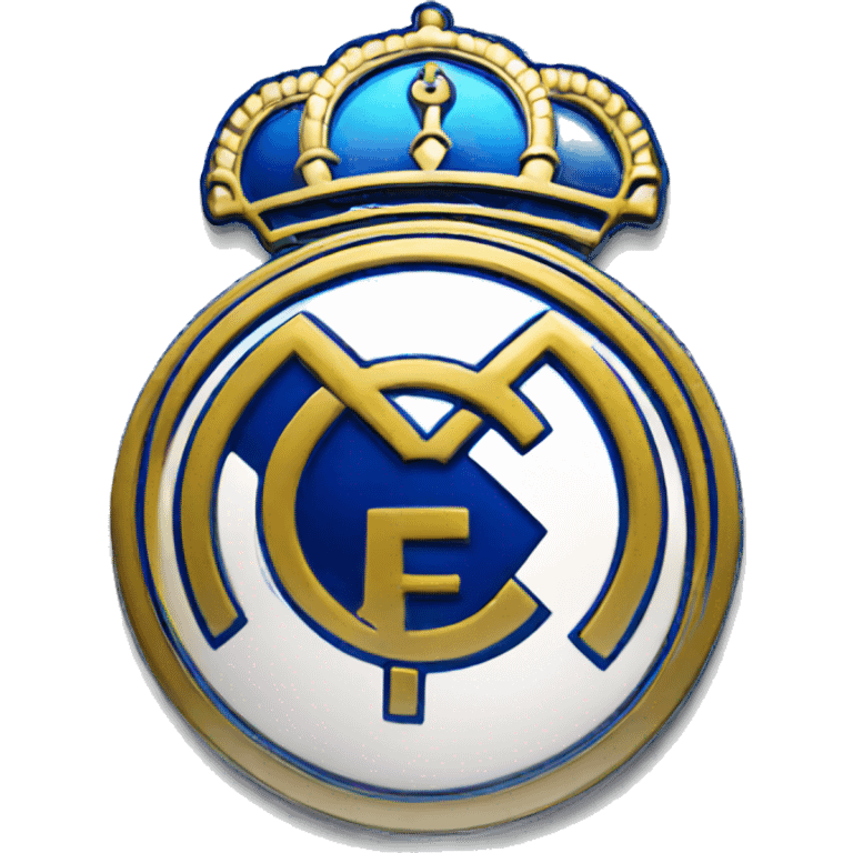 Blue real Madrid logo emoji