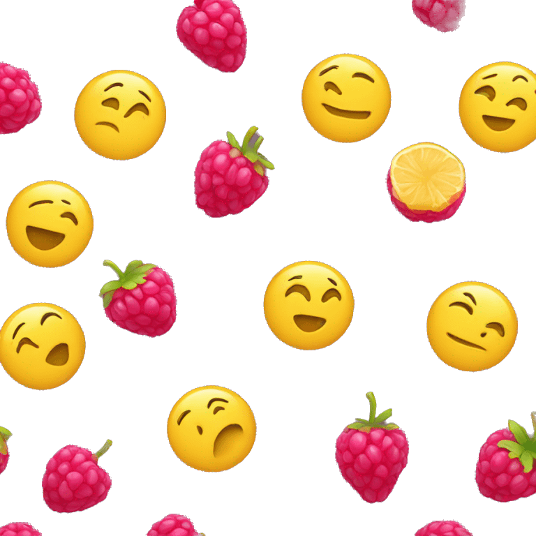 A yellow circle blowing a raspberry  emoji