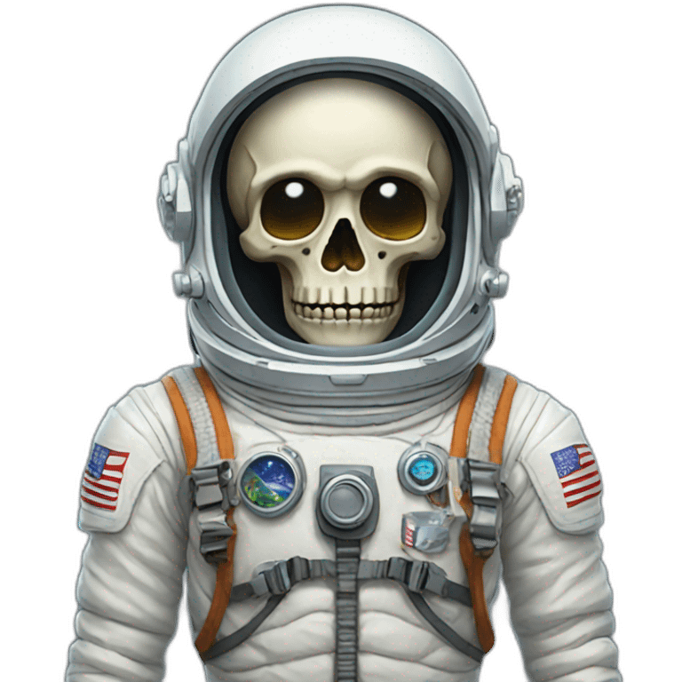 skeleton astronaut emoji