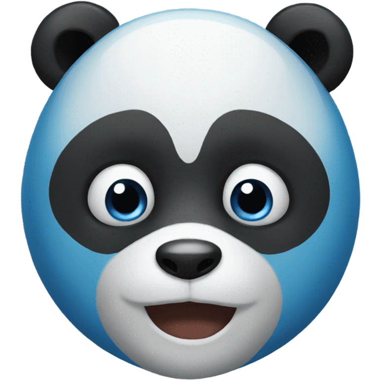 Blue panda emoji