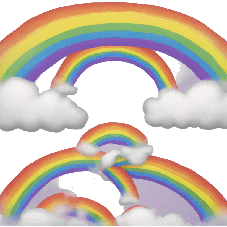 Middle rainbow finer emoji