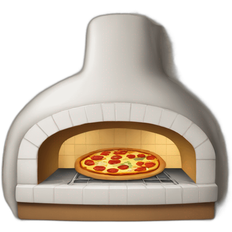 ceramic pizza oven mosaic emoji