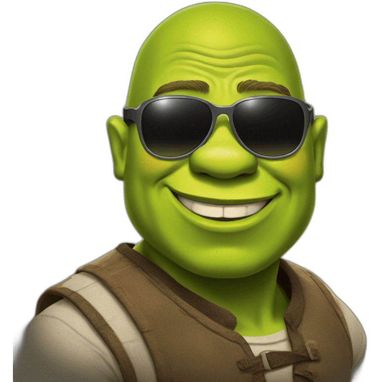 shrek with sunglasses emoji