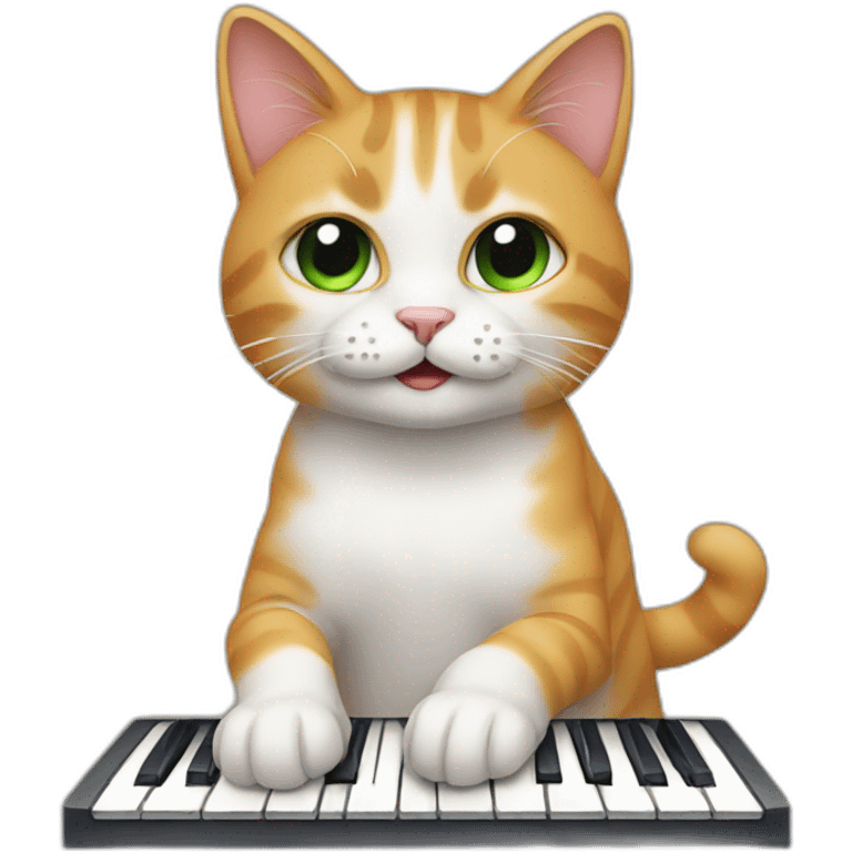 cat on keyboard emoji