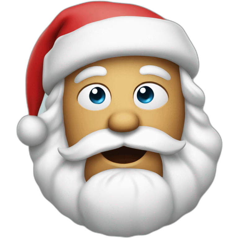 Drunk santa emoji