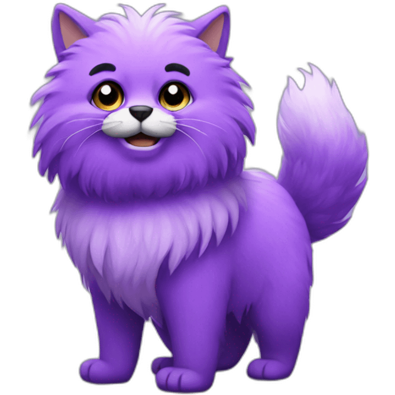 Furry purple pair emoji