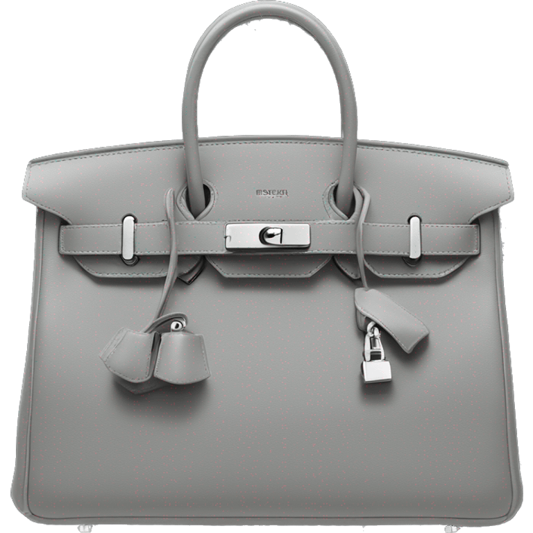 Birkin 25 epsom grey emoji