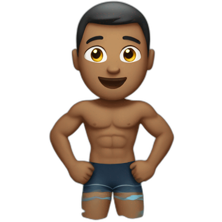 Swimming fitness guy emoji