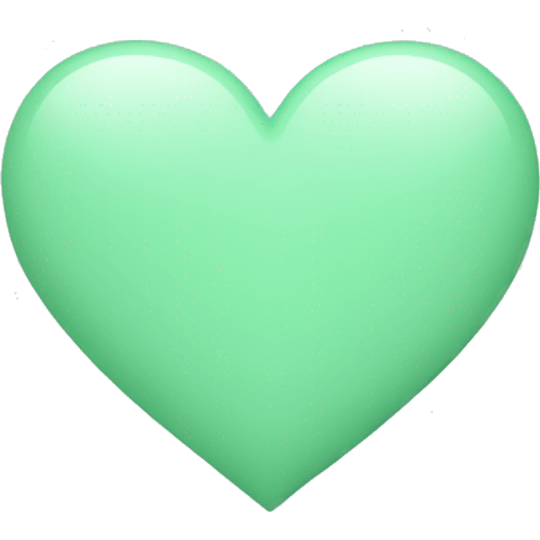 Pastel green heart emoji