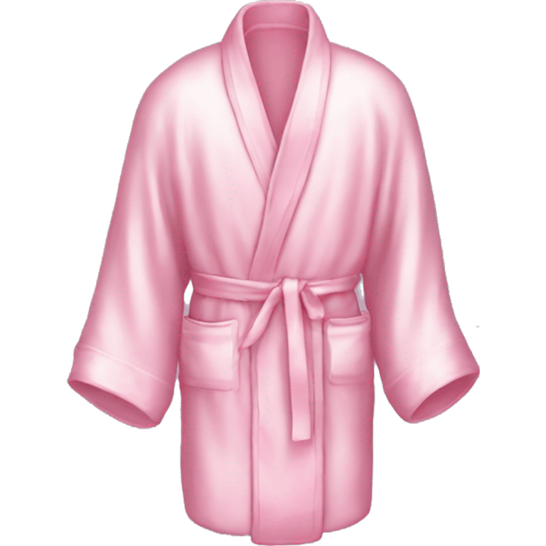 Light pink silk slippers and robe emoji