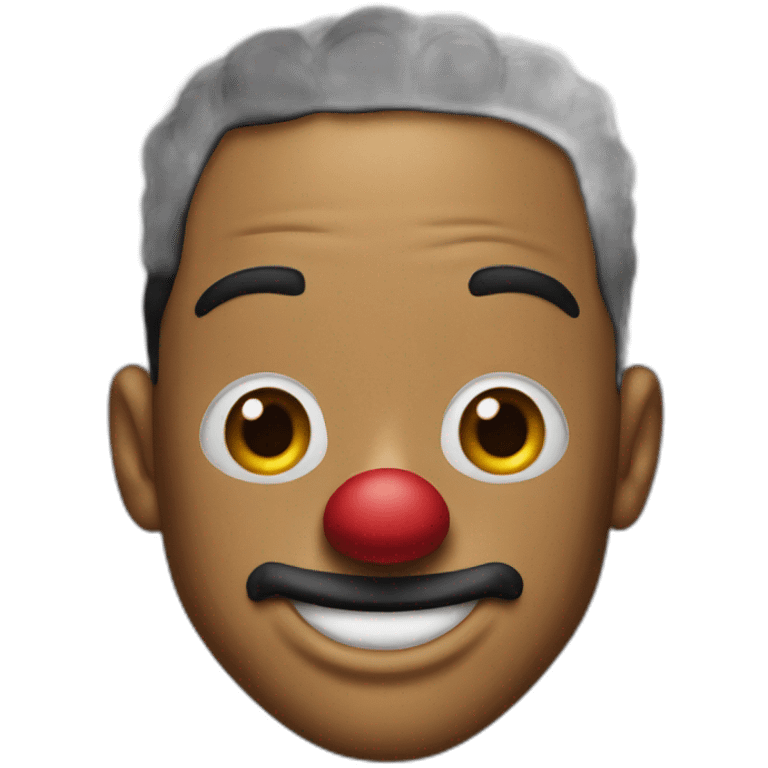 Will smith wearing clown mask emoji