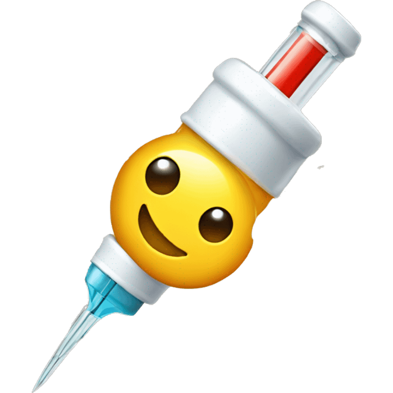 a syringe with a sun inside emoji