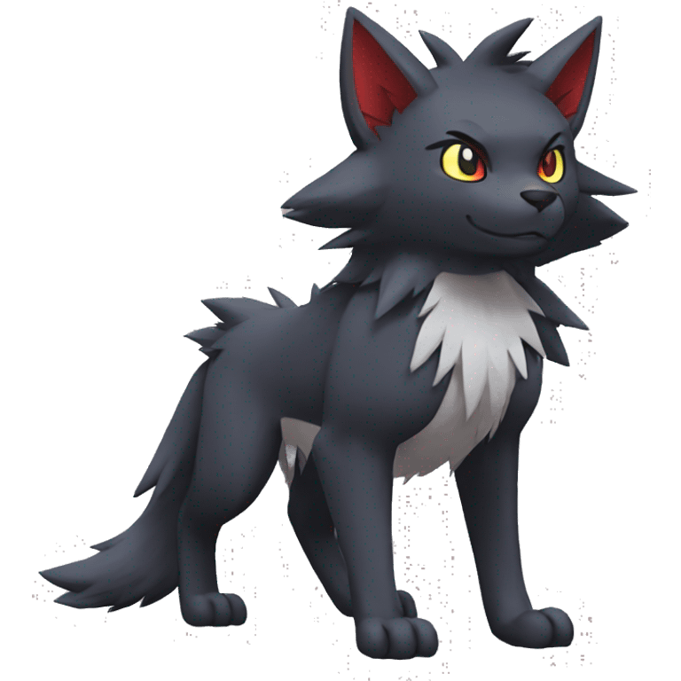 Litten-Zoroark-Mightyena-Zorua full body emoji