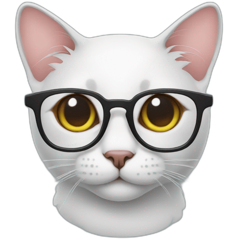 Cat whith a glasses emoji