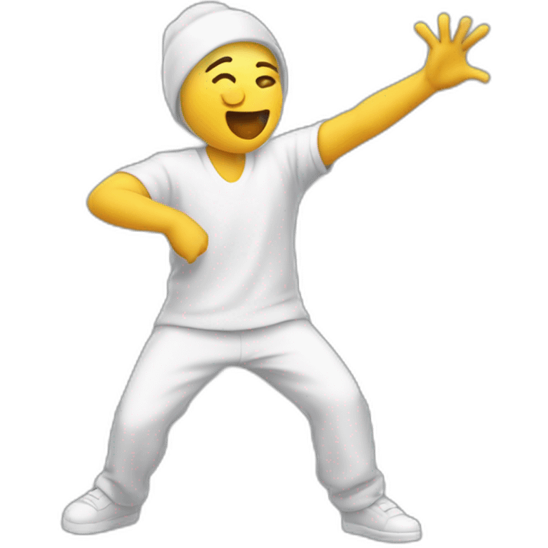 moi faisant un dab emoji