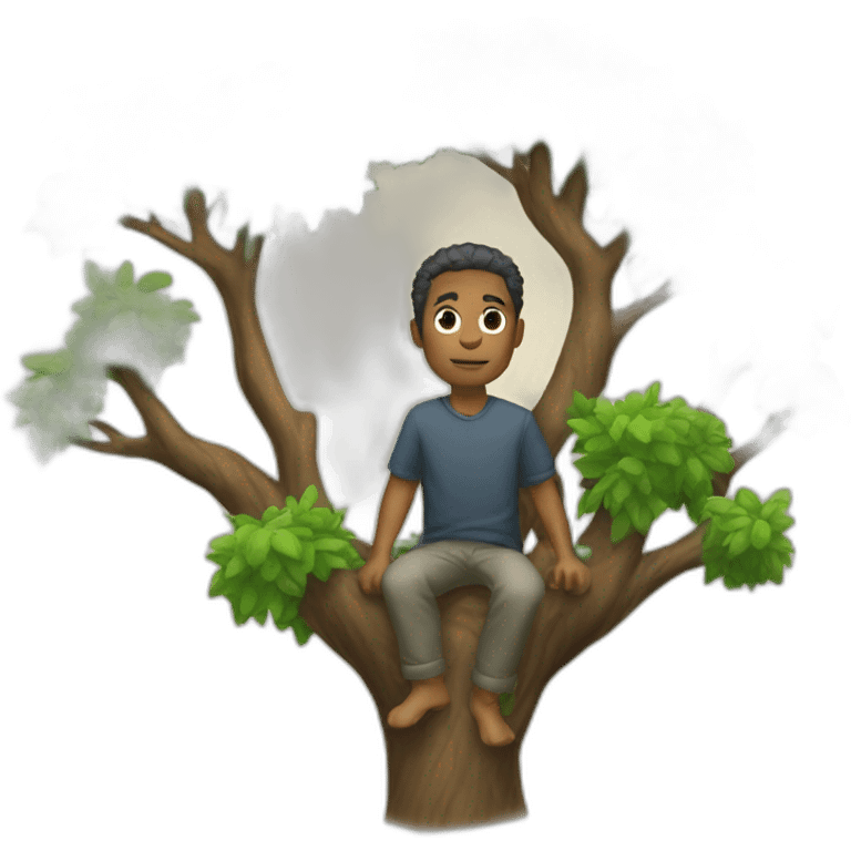 man in the tree emoji