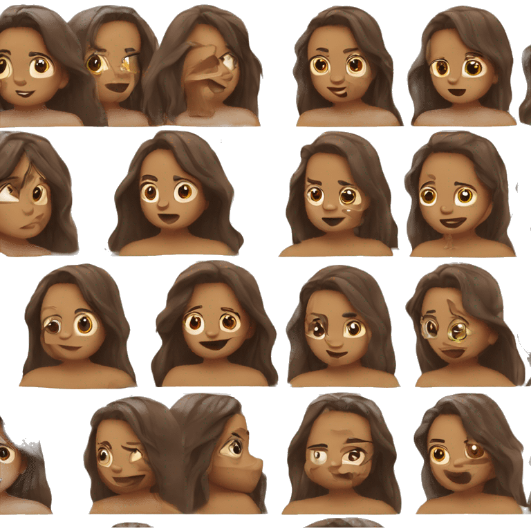 Cara de 🥺 com corações emoji