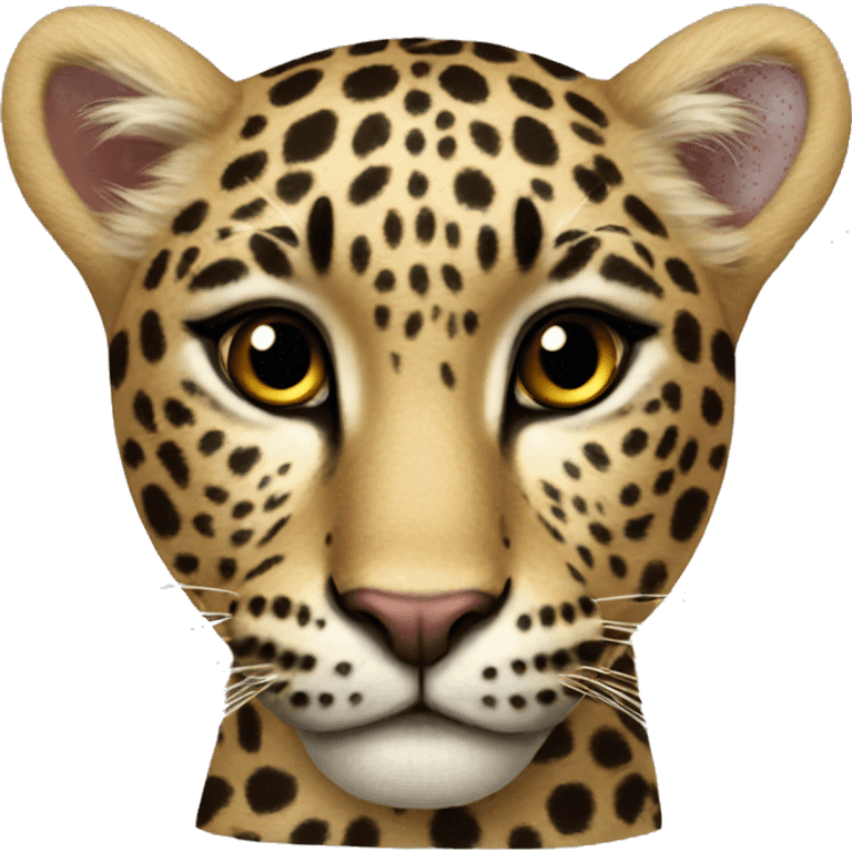 heart leopard emoji