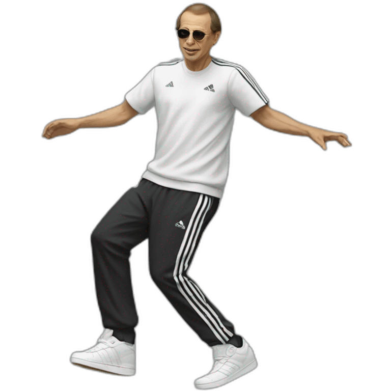 dancing gopnik in adidas emoji