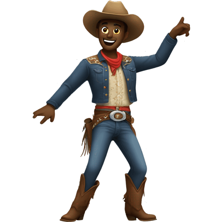 Cowboy dancing  emoji