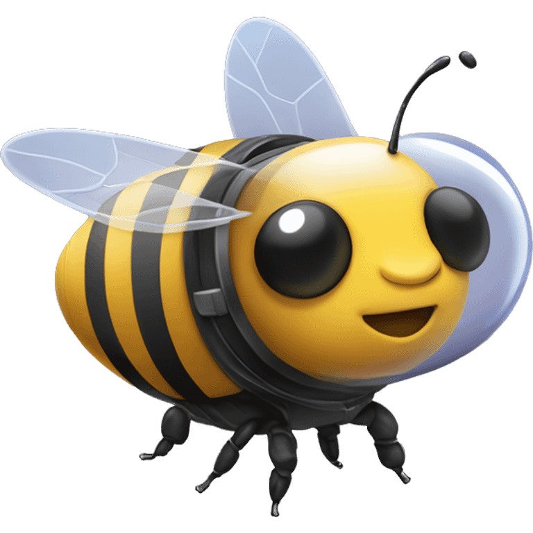 bee in spaceship emoji