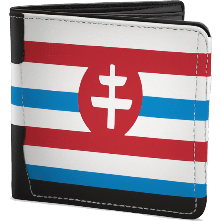 Luxembourg flag on a wallet emoji