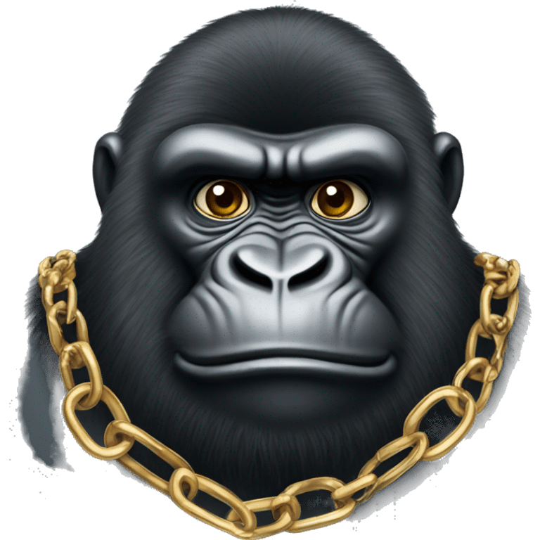 Gorila with chains and jewelry  emoji