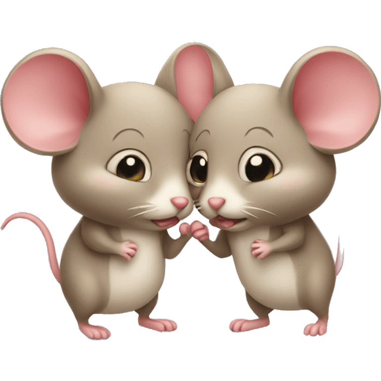 Two love Mouse emoji