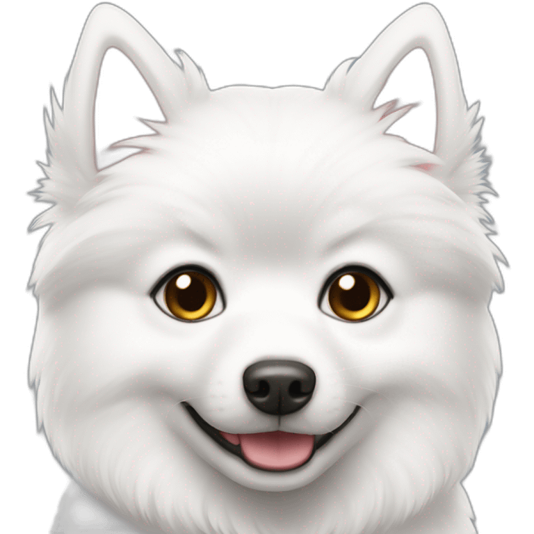 Japanspitz weiß emoji