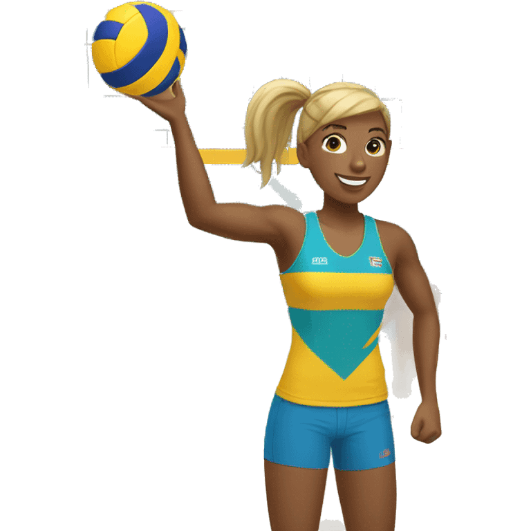 Beach volleyball player emoji