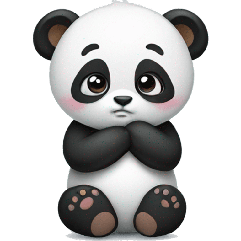 Panda saying “I’m sorry” emoji