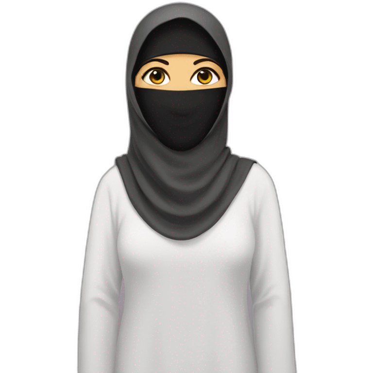 Saudi niqab women emoji