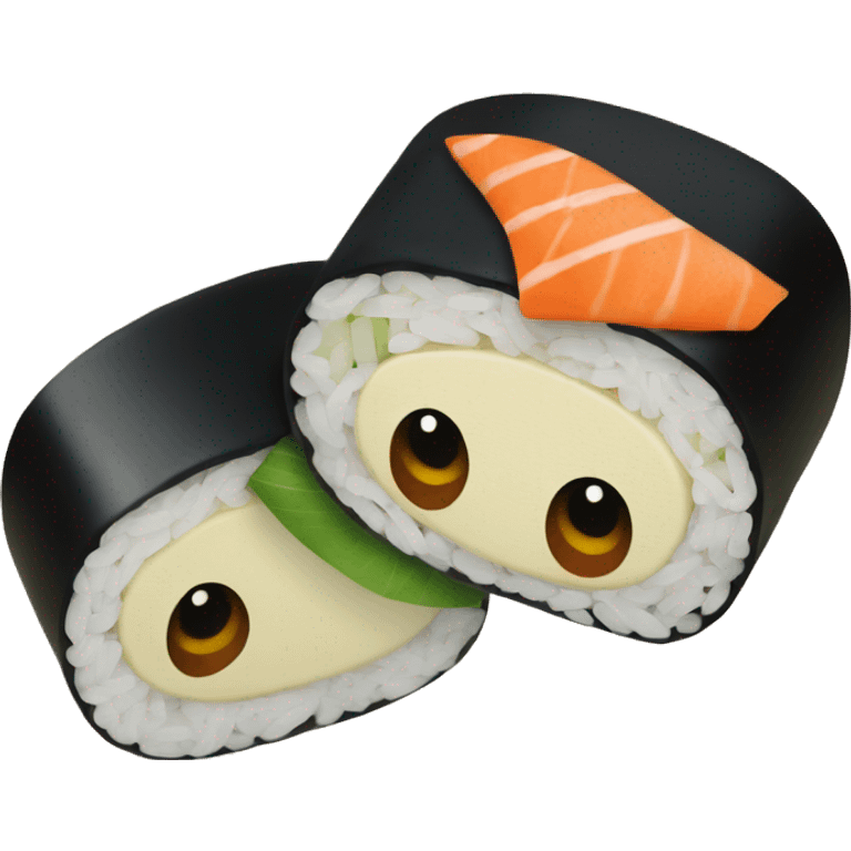 Inside out sushi emoji