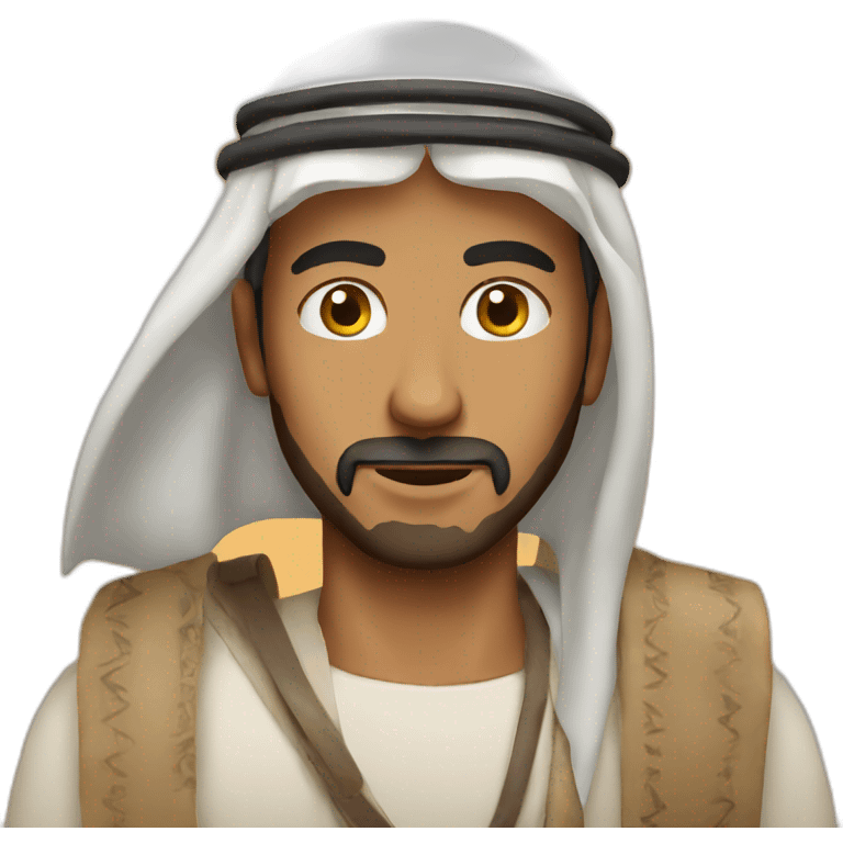 Arab guy in desert emoji