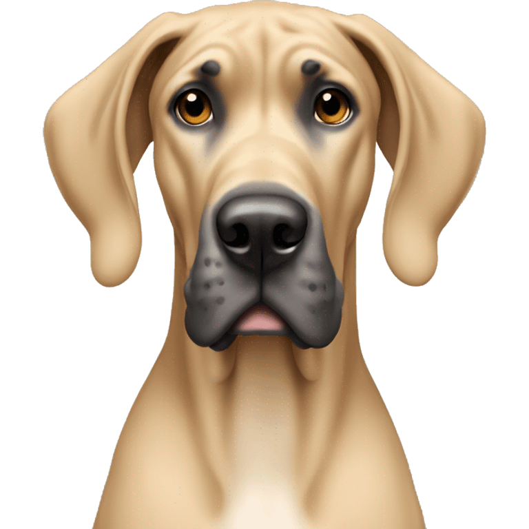 Tan great dane emoji