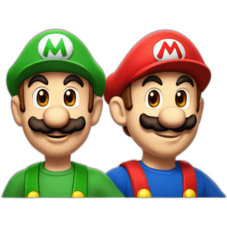 mario and luigi emoji