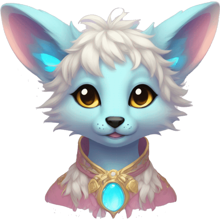 Kawaii bright fantasy ethereal anthro fursona animal emoji