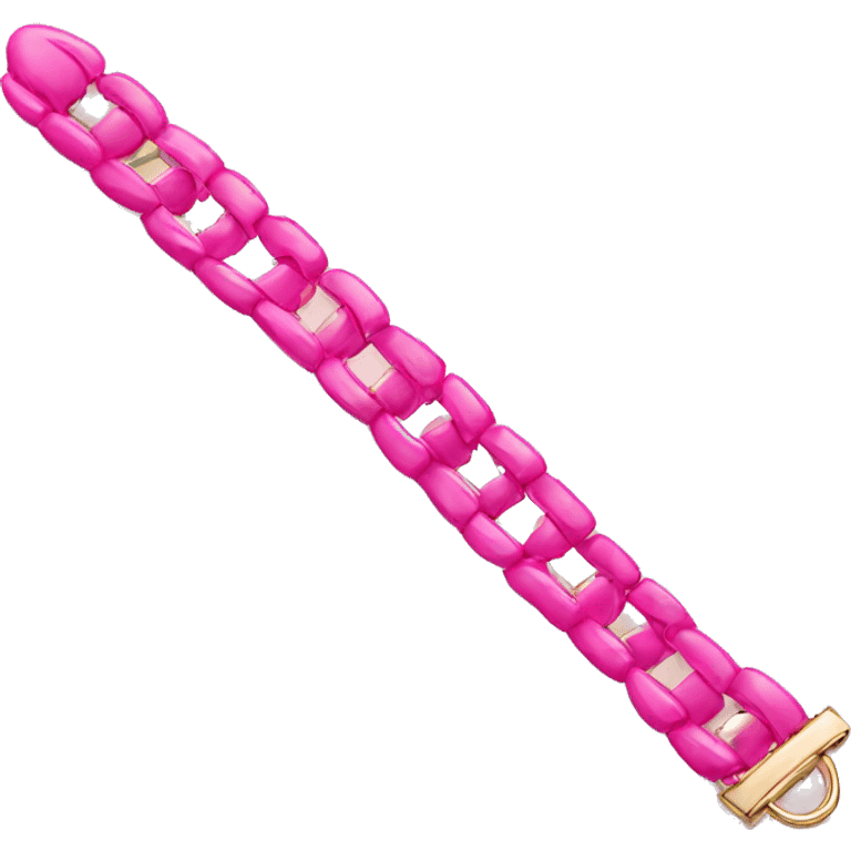 Pink bracelet emoji