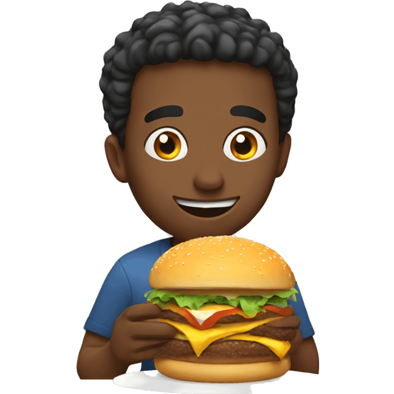 eating burger emoji