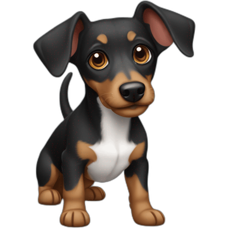 Terrier-dachshund-mix-dark emoji