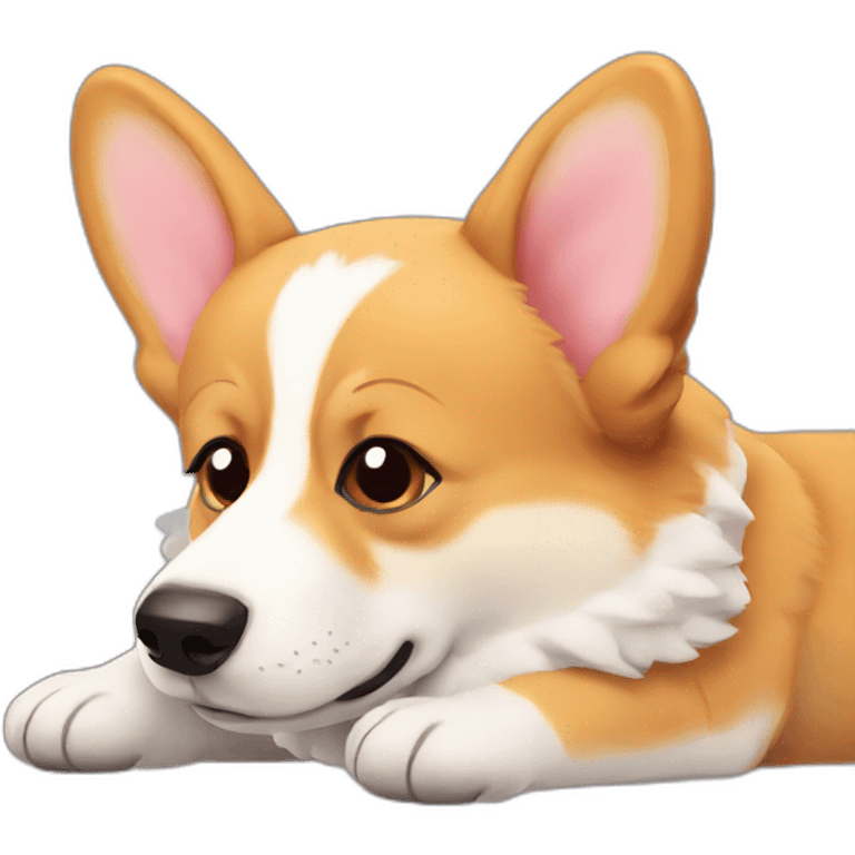 corgi wants sleep emoji