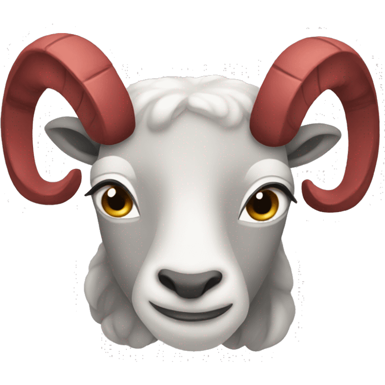 Red Aries symbol  emoji