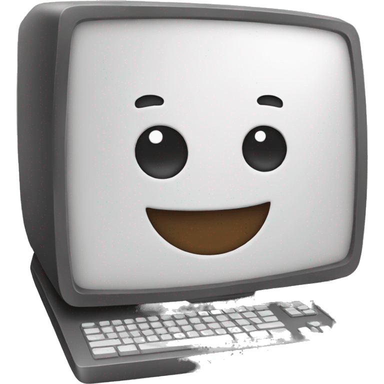 Happy computer  emoji